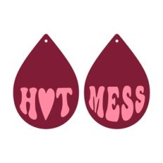 Hot Mess Earrings, Retro and groovy