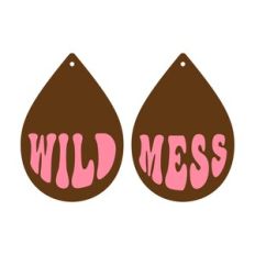 Wild Mess Earrings, Retro and groovy