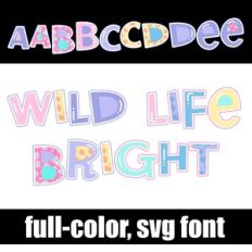 Wild Life Pastel Color Font