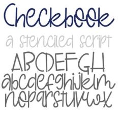 ZP Checkbook Stencil