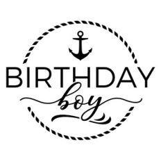 Birthday Boy Cruise Theme With Small Anchor