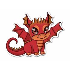 Red Dragon Print and Cut Design