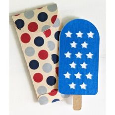 star popsicle card and envelope