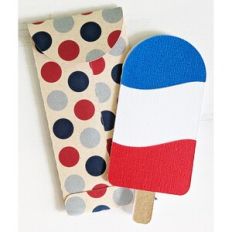 wave popsicle card and envelope