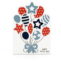 5X7 4th Of July Balloons Card