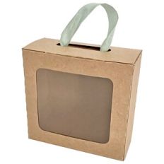 Square Window with Ribbon Handle