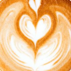 Fancy Latte Foam Art Heart