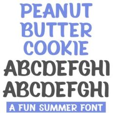 Peanut Butter Cookie Font