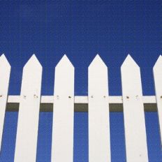 white picket fence