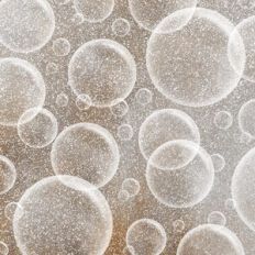 Platinum Glitter Bubbles Background Pattern