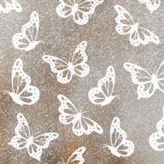 Butterflies Platinum Glitter Background Pattern