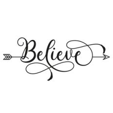 Believe Arrow Word Quote