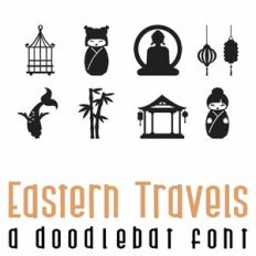 Eastern Travels Doodlebat Font