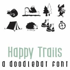 Happy Trails Doodlebat Font