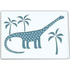 Diplodocus Dinosaur Card