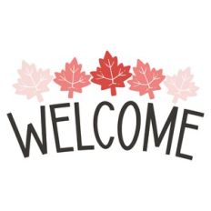 Welcome Maple Leaf - Canada Day