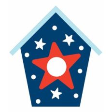 patriotic bird house