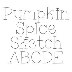 BFC Pumpkin Sketch Cute Handwriting Serif Sketch