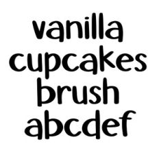 BFC Vanilla Cupcakes Brush Handwriting Goodnotes Font