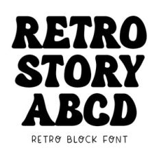 BFC Retro Story Chunky Modern Retro Font