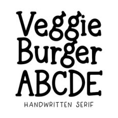 BFC Veggie Burger Cute Handwritten Serif Goodnotes Font