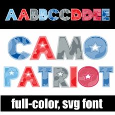 Camo Patriot Color Font