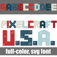 Pixelcraft USA Color Font
