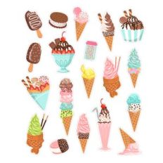 Ice Cream Planner Stickers