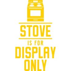 stove is for display only