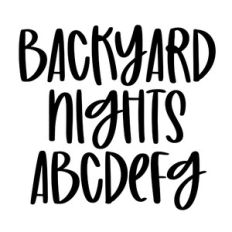 BFC Backyard Nights Casual Cute Brush Handwriting Font