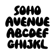 BFC Soho Avenue Bubbly Retro Y2K Font