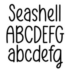 BFC Seashell Handwriting Simple Planner Goodnotes Font