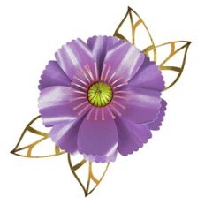 Flower with leaf