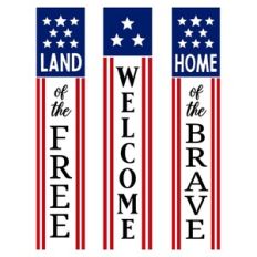 Patriot Porch Welcome Sign