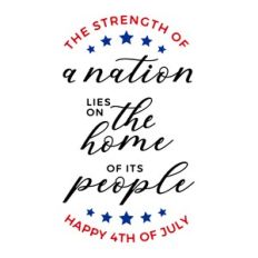 The Strength Of A Nation Lies On The Home Of Its People