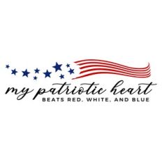 My Patriotic Heart Beats Red White And Blue