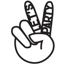 Let's Party Peace Sign