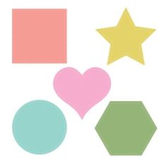 simple shapes for stitching