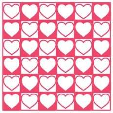 heart grid background