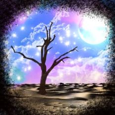 Twilight Fantasy Desert Sky Background Pattern