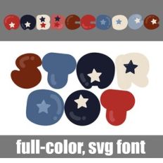 Star Dot Color Font