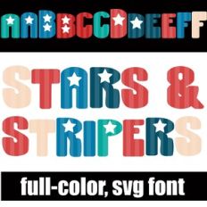 Stars and Stripers Color Font
