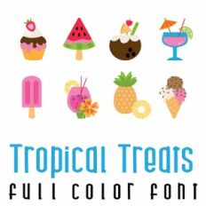 Tropical Treats Full Color Font