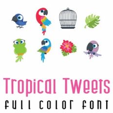 Tropical Tweets Full Color Font