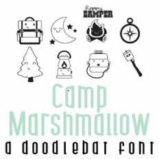 Camp Marshmallow Doodlebat Font