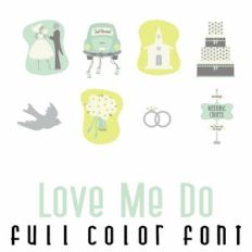 Love Me Do Full Color Font
