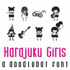 Harajuku Girls Doodlebat Font