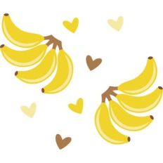 bananas and hearts