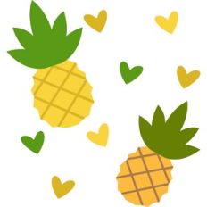 pineapples and hearts