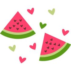 watermelons and hearts